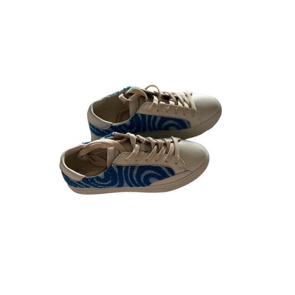 Soludos Women's Ibiza platform psychedelic spiral marine blue 7.5 - Picture 4 of 8